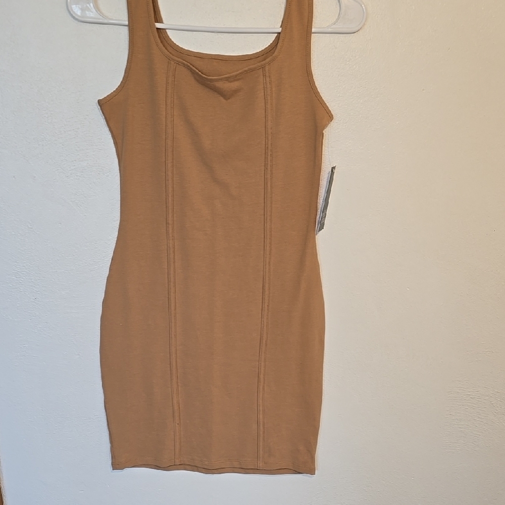 Wild Fable Tan Bodycon Mini Dress